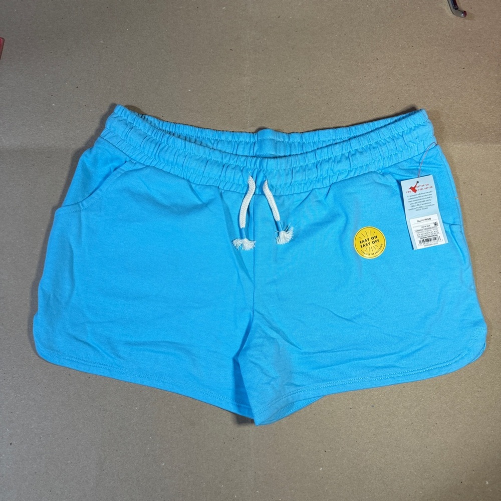 Girls' Knit Pull-On Shorts - Cat & Jack Turquoise Green XL Plus (14) 00339